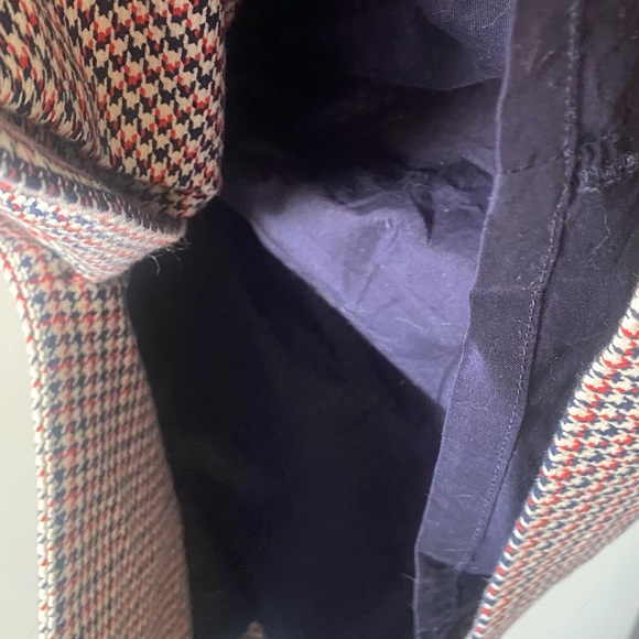 Frank And Oak Houndstooth Vest Double Breasted  Button Tie Front Dress - Picture 12 of 12